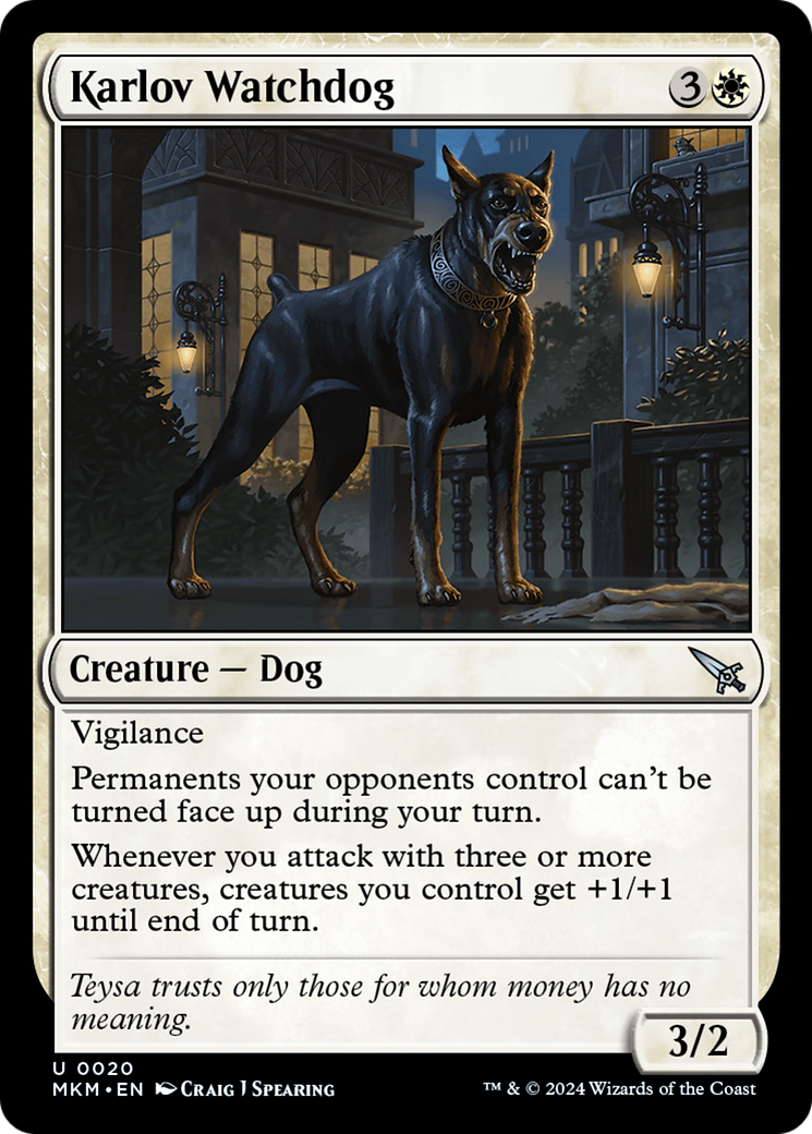 Karlov Watchdog [Murders at Karlov Manor] | Boutique FDB TCG