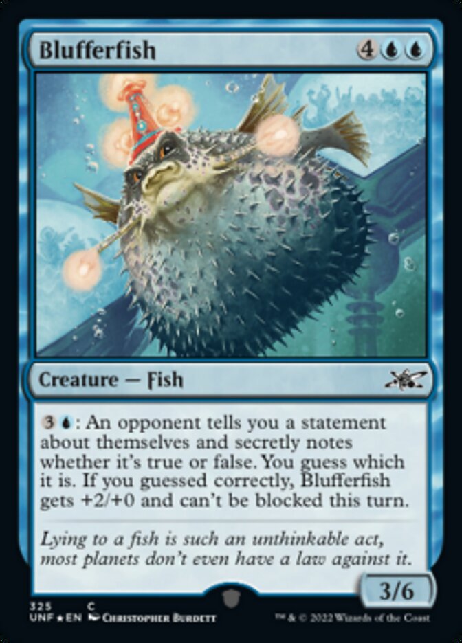 Blufferfish (Galaxy Foil) [Unfinity] | Boutique FDB TCG