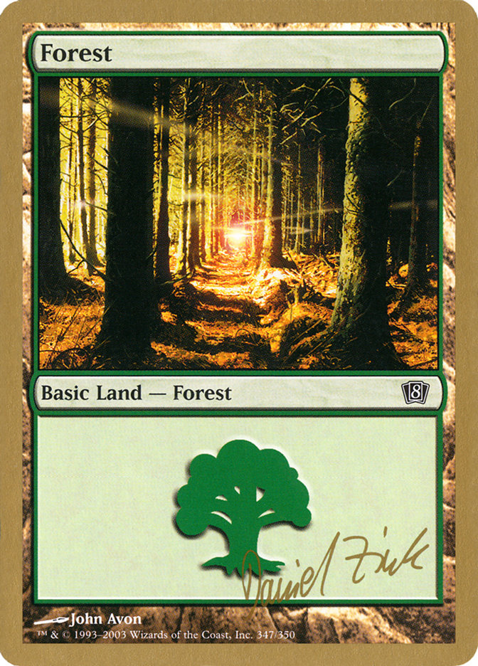 Forest (dz347) (Daniel Zink) [World Championship Decks 2003] | Boutique FDB TCG