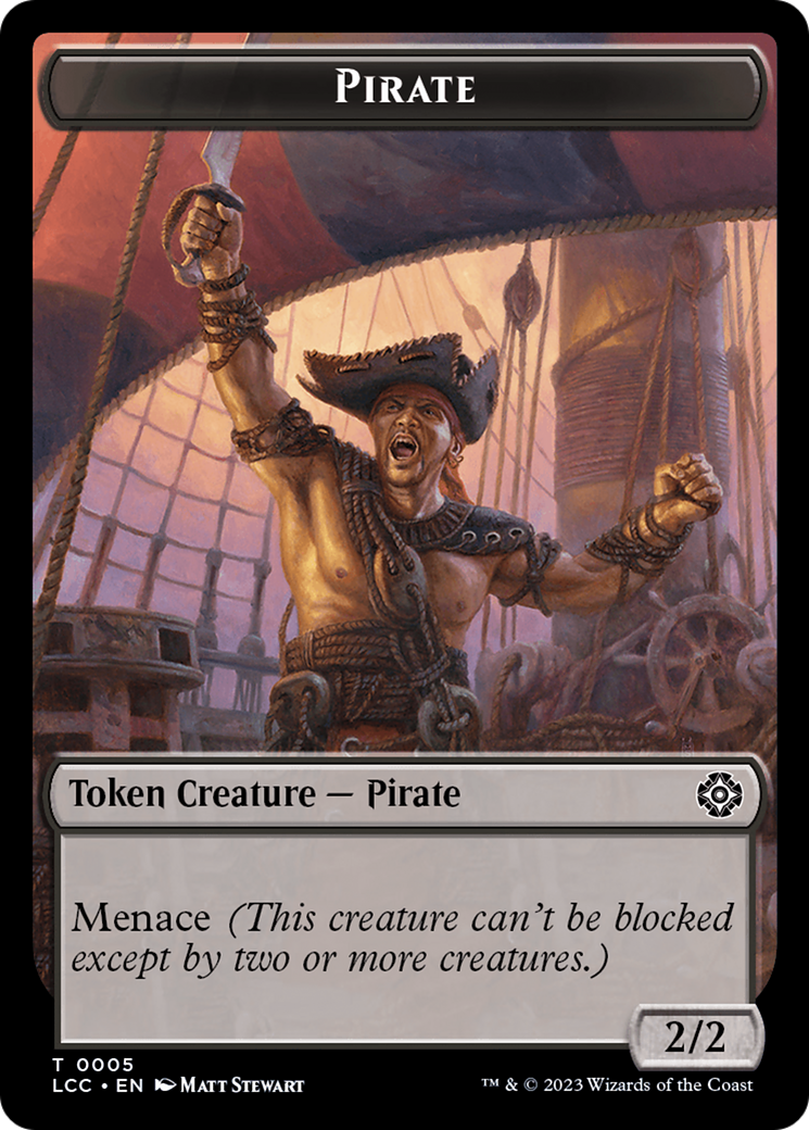 City's Blessing // Pirate (0005) Double-Sided Token [The Lost Caverns of Ixalan Commander Tokens] | Boutique FDB TCG