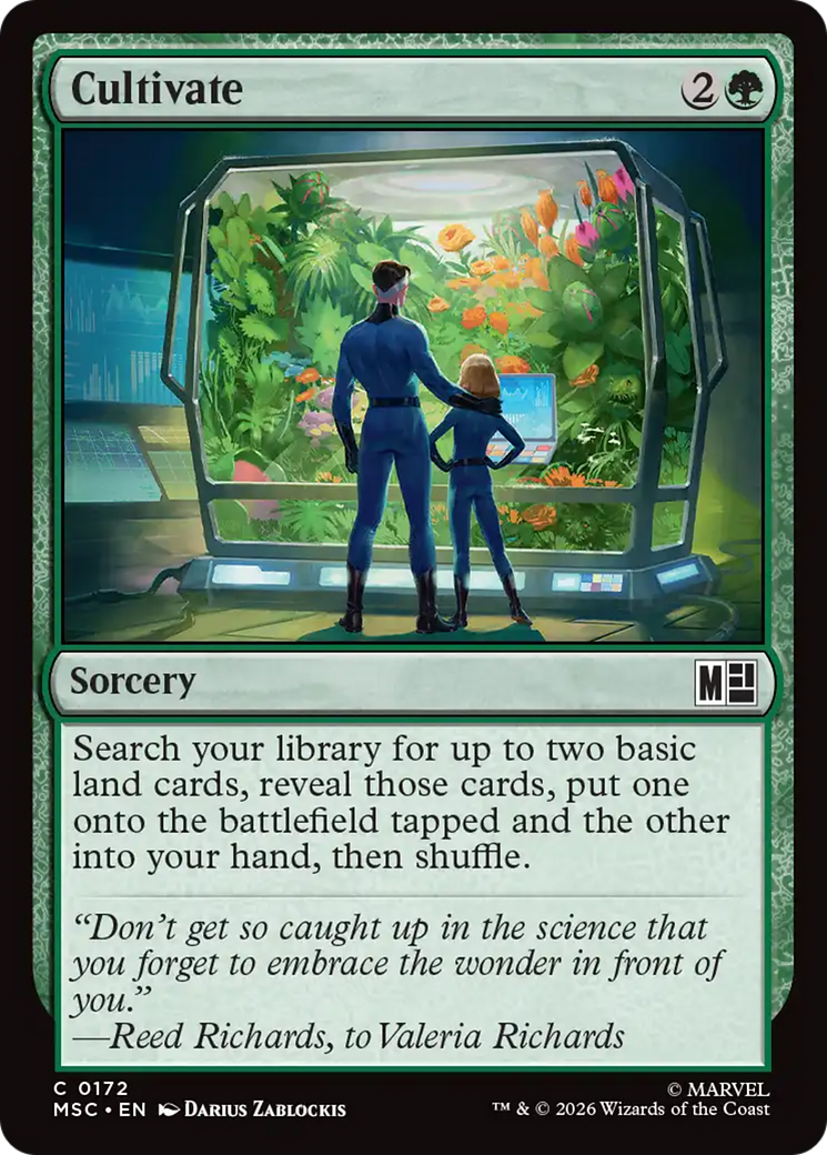 Cultivate (Surge Foil) [Marvel Super Heroes Commander] | Boutique FDB TCG