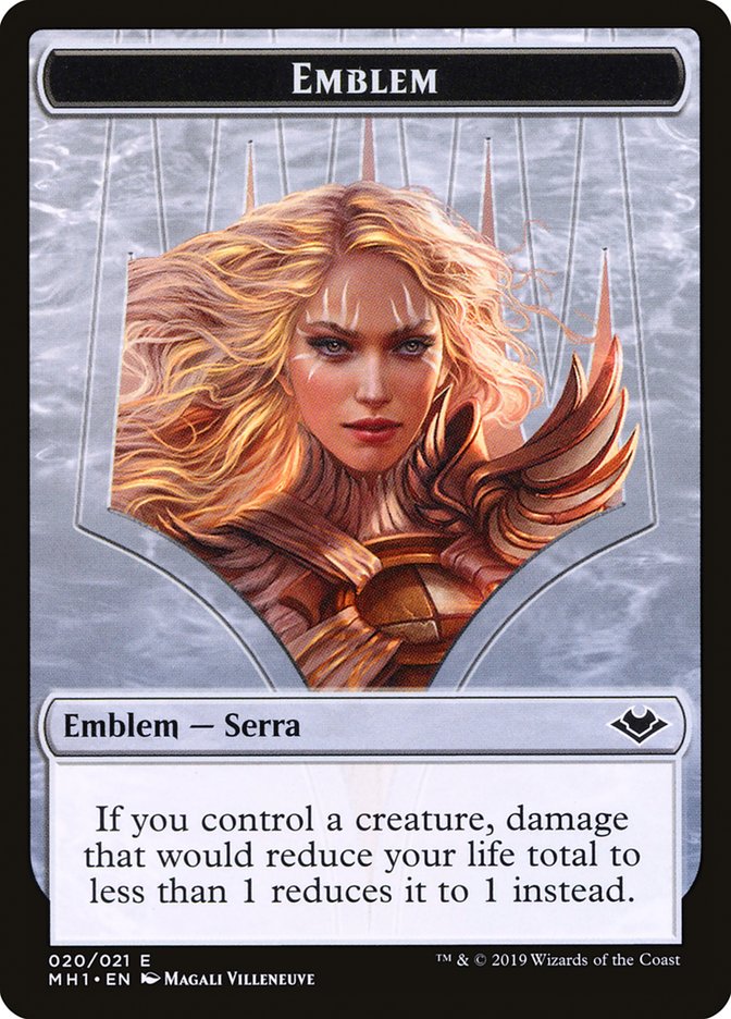 Serra the Benevolent Emblem [Modern Horizons Tokens] | Boutique FDB TCG