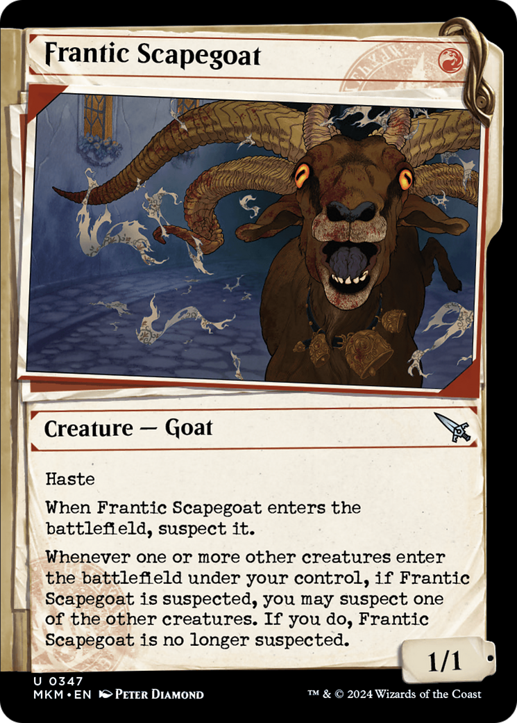 Frantic Scapegoat (Showcase) [Murders at Karlov Manor] | Boutique FDB TCG