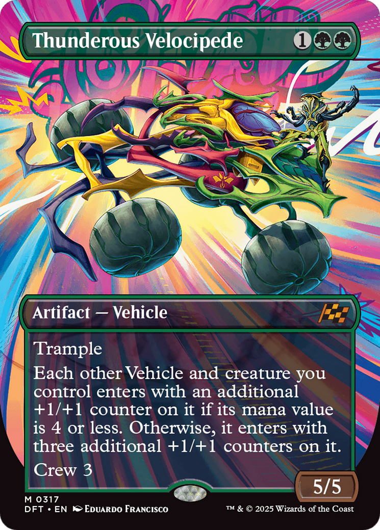 Thunderous Velocipede (Borderless) [Aetherdrift] | Boutique FDB TCG