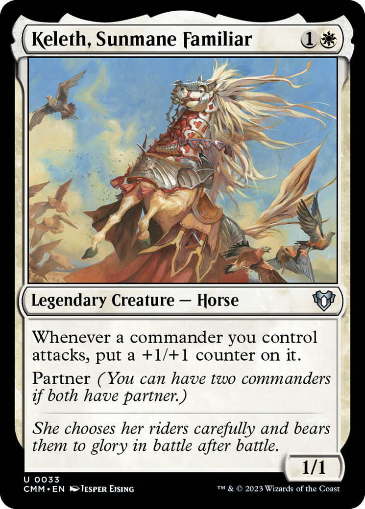 Keleth, Sunmane Familiar [Commander Masters] | Boutique FDB TCG