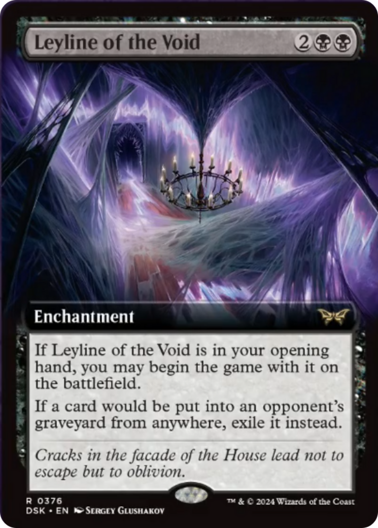 Leyline of the Void (Extended Art) [Duskmourn: House of Horror] | Boutique FDB TCG