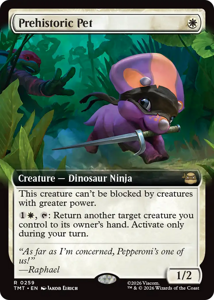 Prehistoric Pet (Extended Art) [Teenage Mutant Ninja Turtles] | Boutique FDB TCG