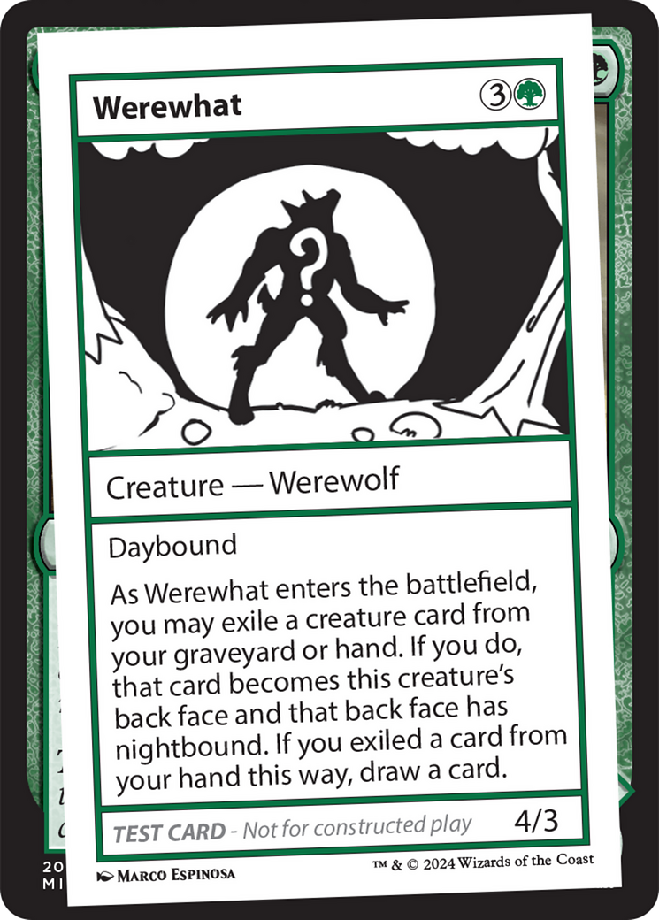 Werewhat [Mystery Booster 2 Playtest Cards] | Boutique FDB TCG