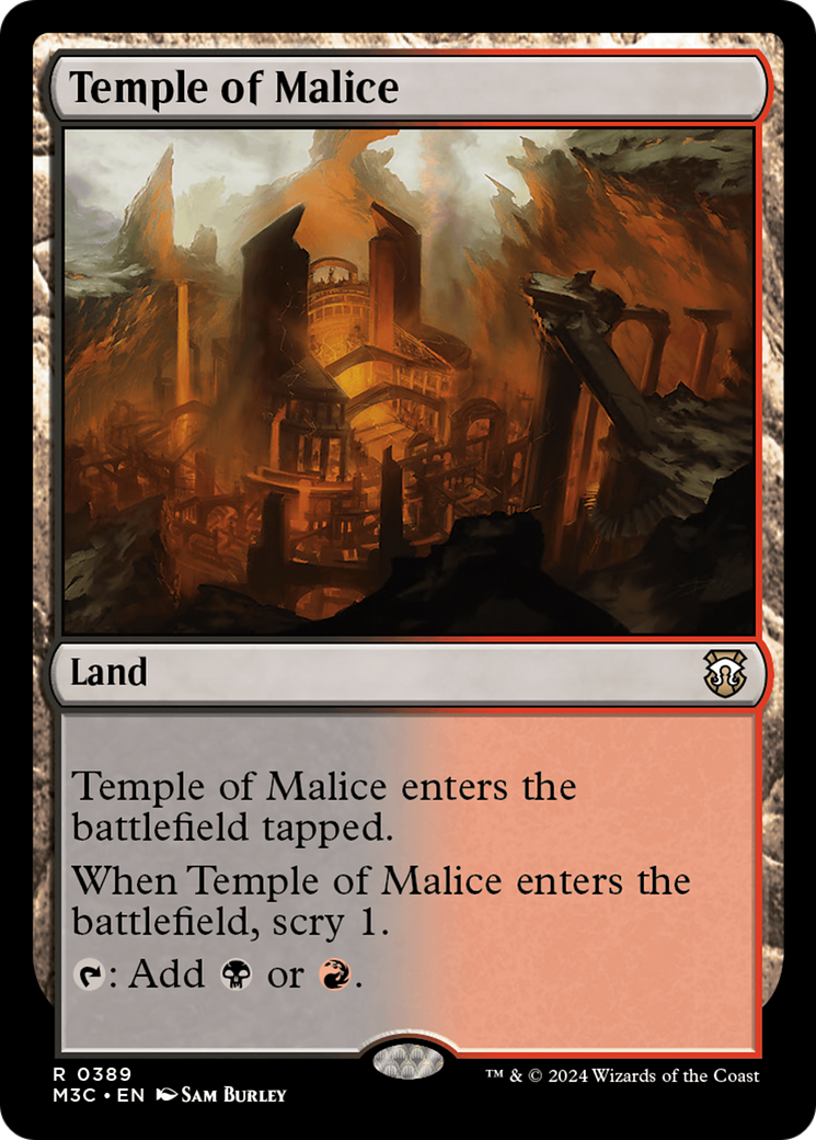 Temple of Malice (Ripple Foil) [Modern Horizons 3 Commander] | Boutique FDB TCG