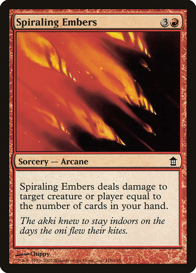 Spiraling Embers [Saviors of Kamigawa] | Boutique FDB TCG