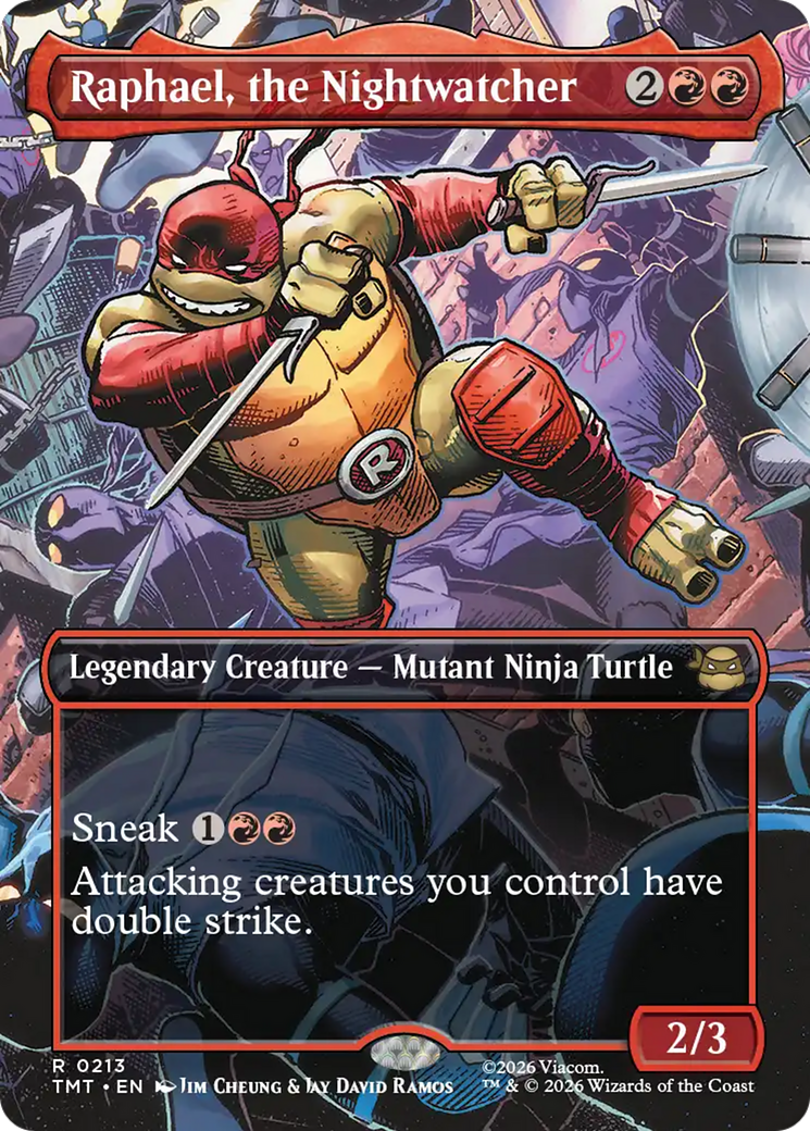 Raphael, the Nightwatcher (Borderless) [Teenage Mutant Ninja Turtles] | Boutique FDB TCG