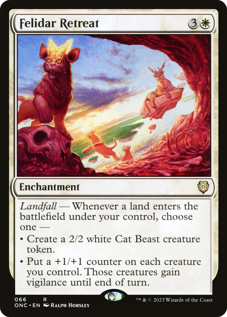 Felidar Retreat [Phyrexia: All Will Be One Commander] | Boutique FDB TCG