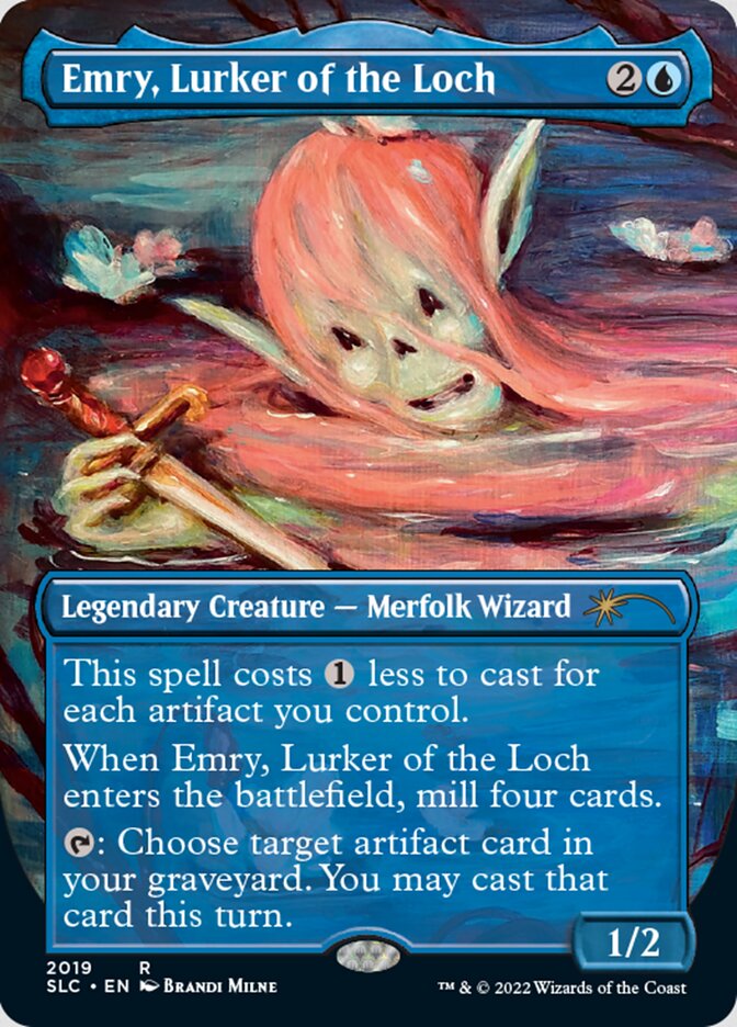 Emry, Lurker of the Loch (Borderless) [Secret Lair Countdown Kit] | Boutique FDB TCG