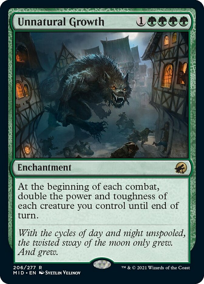 Unnatural Growth [Innistrad: Midnight Hunt] | Boutique FDB TCG