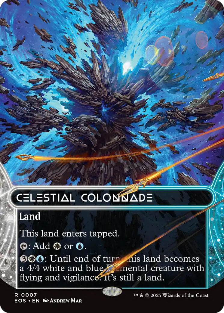 Celestial Colonnade (0007) (Borderless) [Edge of Eternities: Stellar Sights] | Boutique FDB TCG