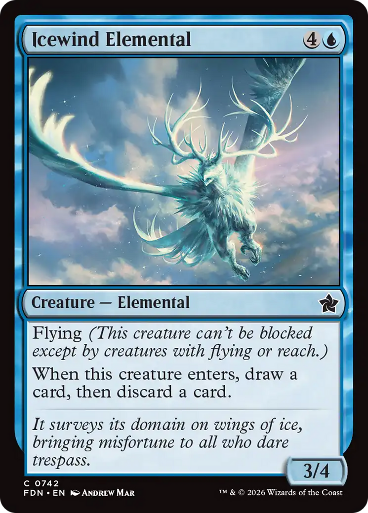 Icewind Elemental (0742) [Foundations] | Boutique FDB TCG