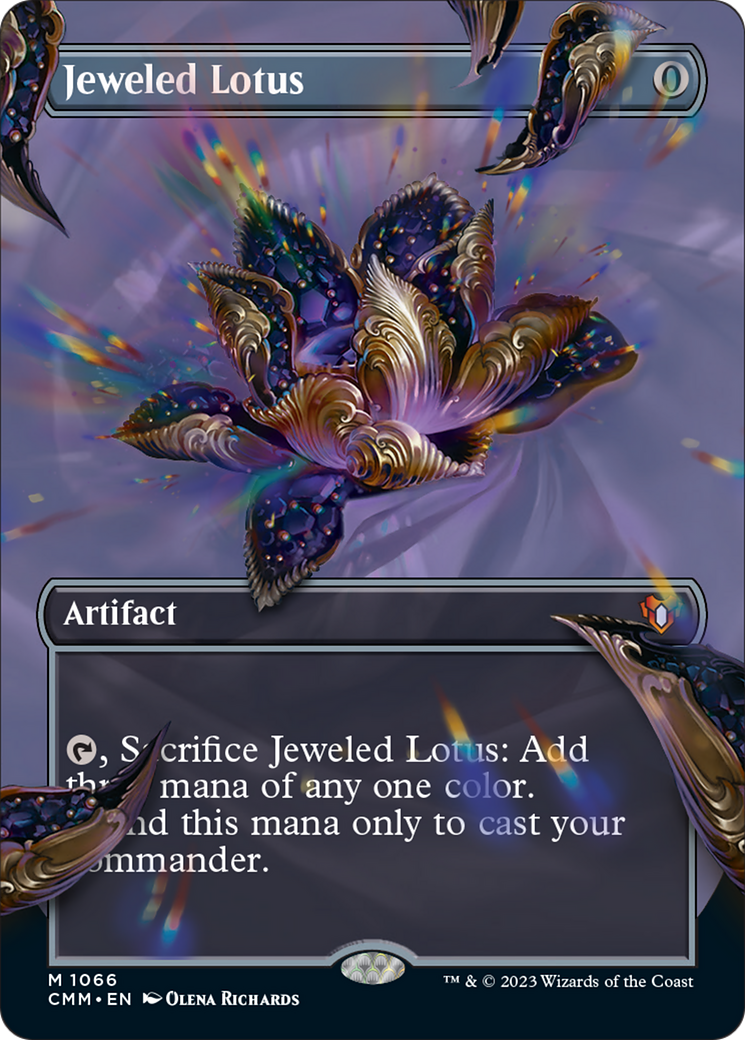 Jeweled Lotus (Borderless Textured Foil Frame Break) [Commander Masters] | Boutique FDB TCG