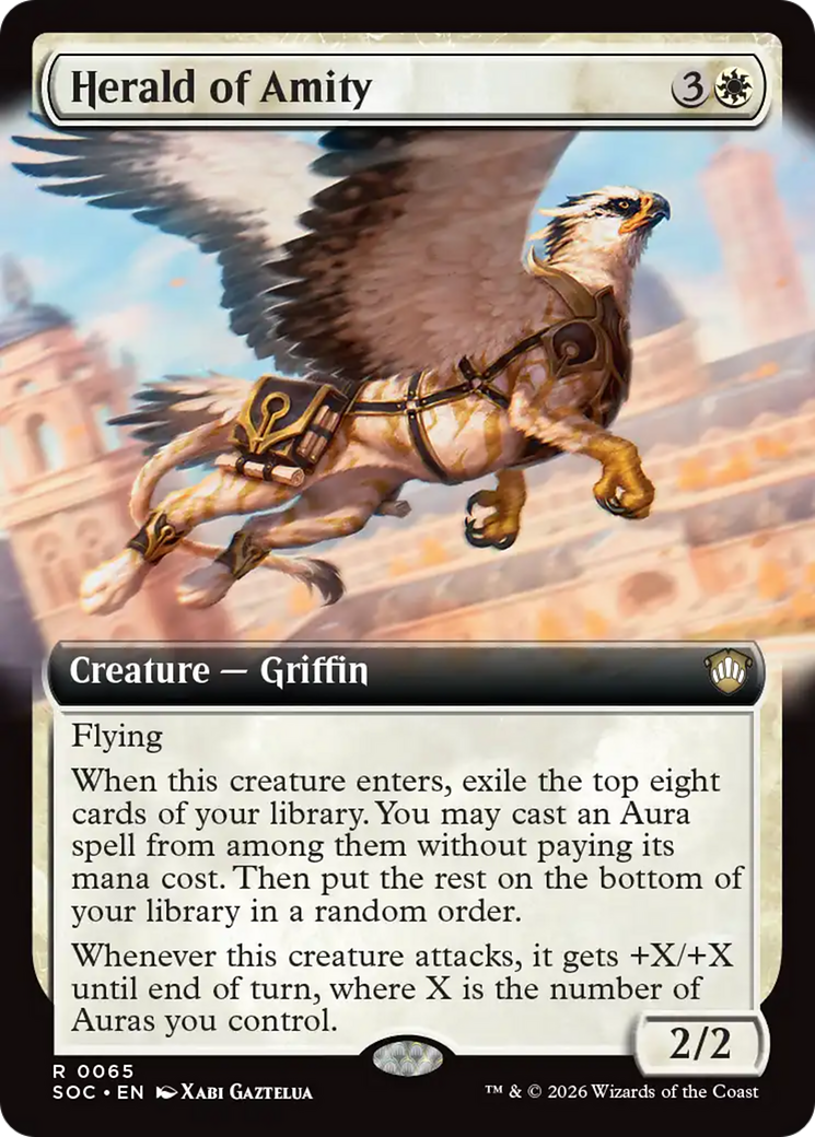 Herald of Amity (Extended Art) [Secrets of Strixhaven Commander] | Boutique FDB TCG