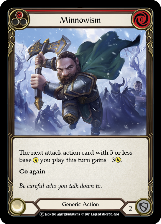 Minnowism (Red) [U-MON296-RF] (Monarch Unlimited)  Unlimited Rainbow Foil | Boutique FDB TCG
