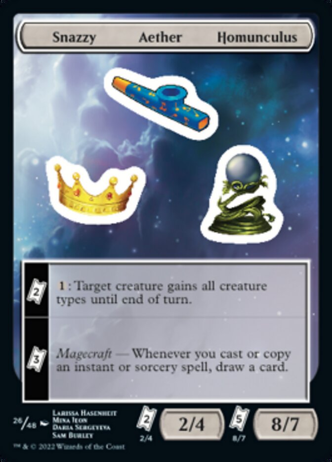 Snazzy Aether Homunculus [Unfinity Stickers] | Boutique FDB TCG