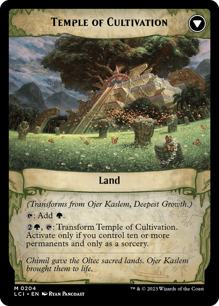 Ojer Kaslem, Deepest Growth // Temple of Cultivation [The Lost Caverns of Ixalan Prerelease Cards] | Boutique FDB TCG