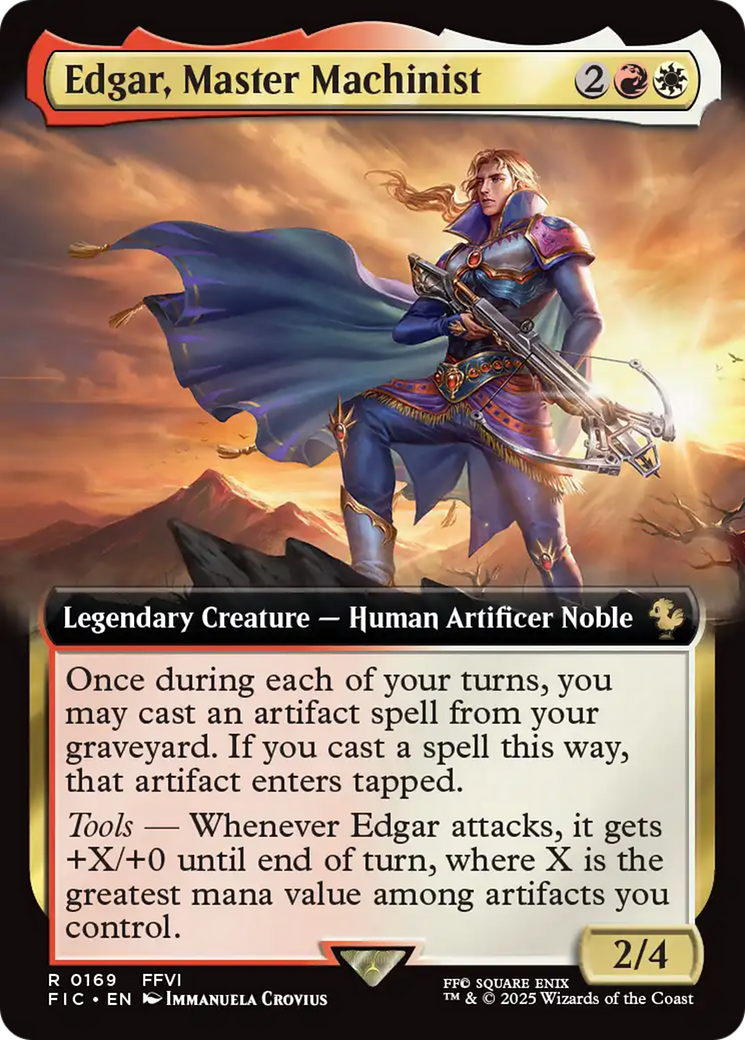 Edgar, Master Machinist (Extended Art) [FINAL FANTASY Commander] | Boutique FDB TCG