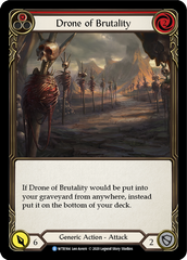 Drone of Brutality (Red) [U-WTR164] (Welcome to Rathe Unlimited)  Unlimited Normal | Boutique FDB TCG