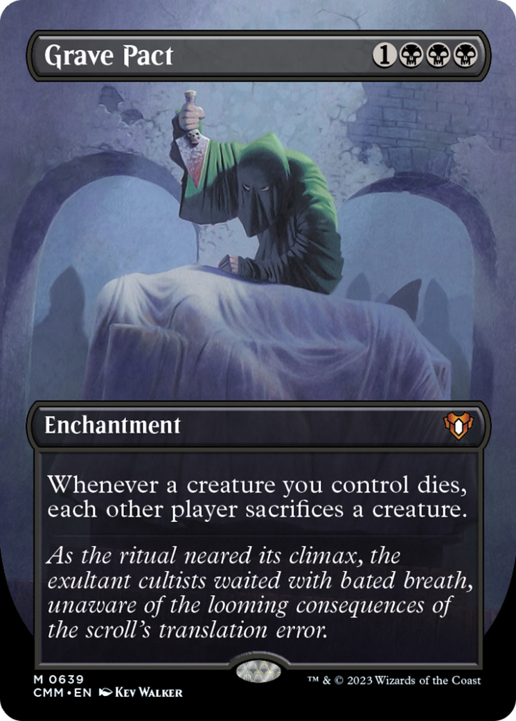 Grave Pact (Borderless Alternate Art) [Commander Masters] | Boutique FDB TCG