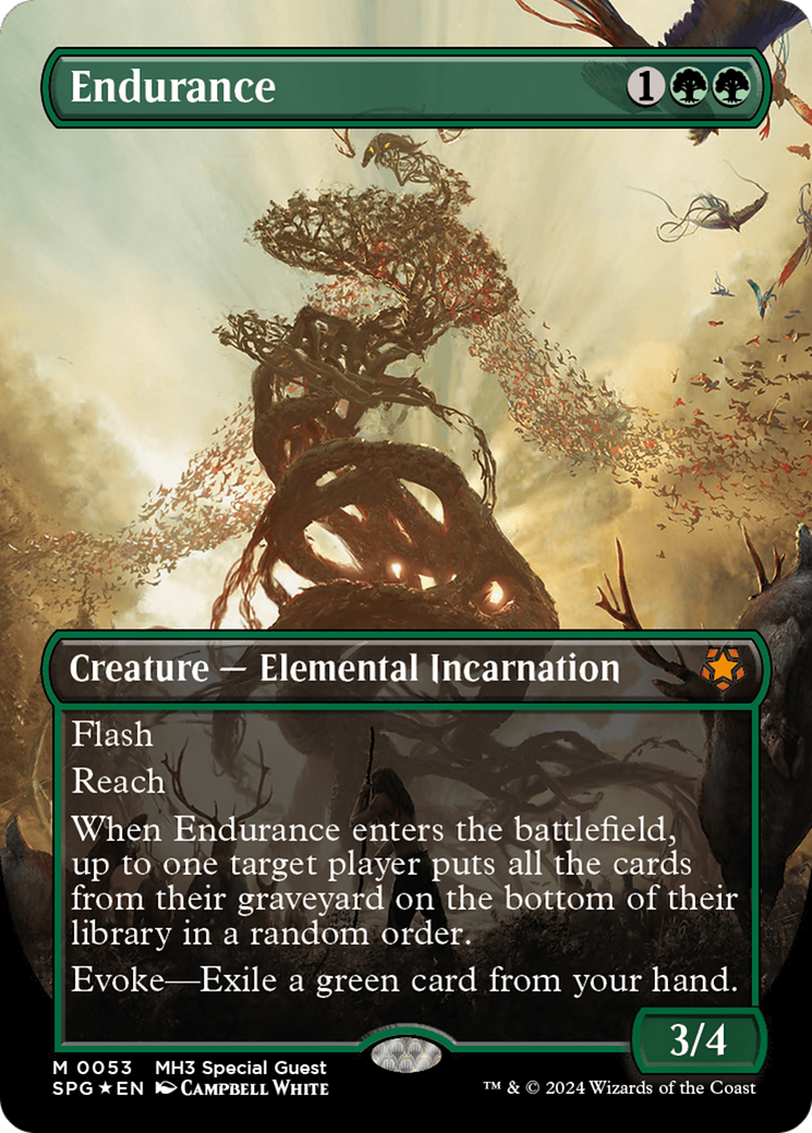 Endurance (Borderless) (Textured Foil) [Modern Horizons 3 Special Guests] | Boutique FDB TCG