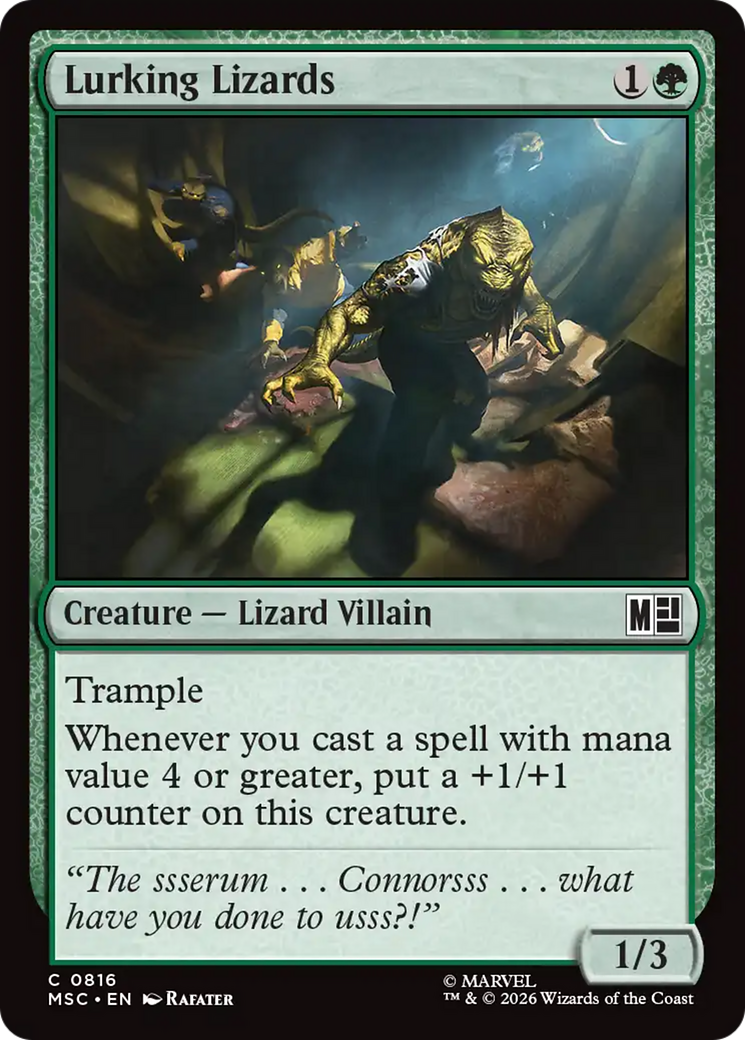 Lurking Lizards [Marvel Super Heroes Commander] | Boutique FDB TCG