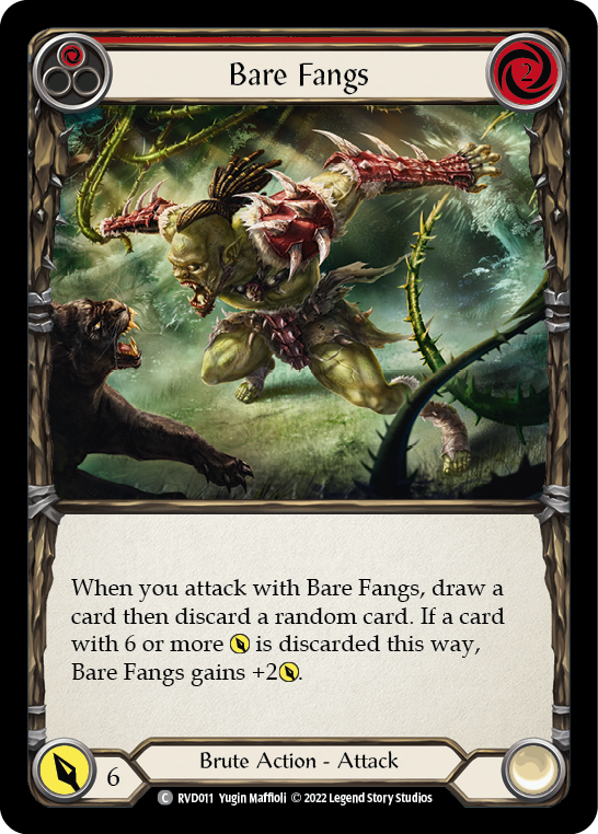 Bare Fangs (Red) [RVD011] (Classic Battles: Rhinar vs Dorinthea) | Boutique FDB TCG