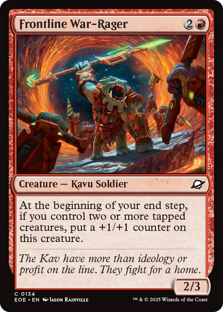 Frontline War-Rager [Edge of Eternities] | Boutique FDB TCG