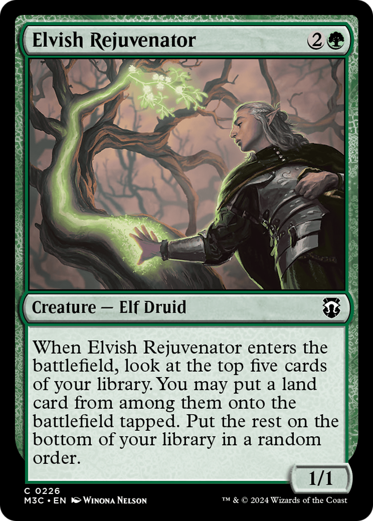 Elvish Rejuvenator (Ripple Foil) [Modern Horizons 3 Commander] | Boutique FDB TCG