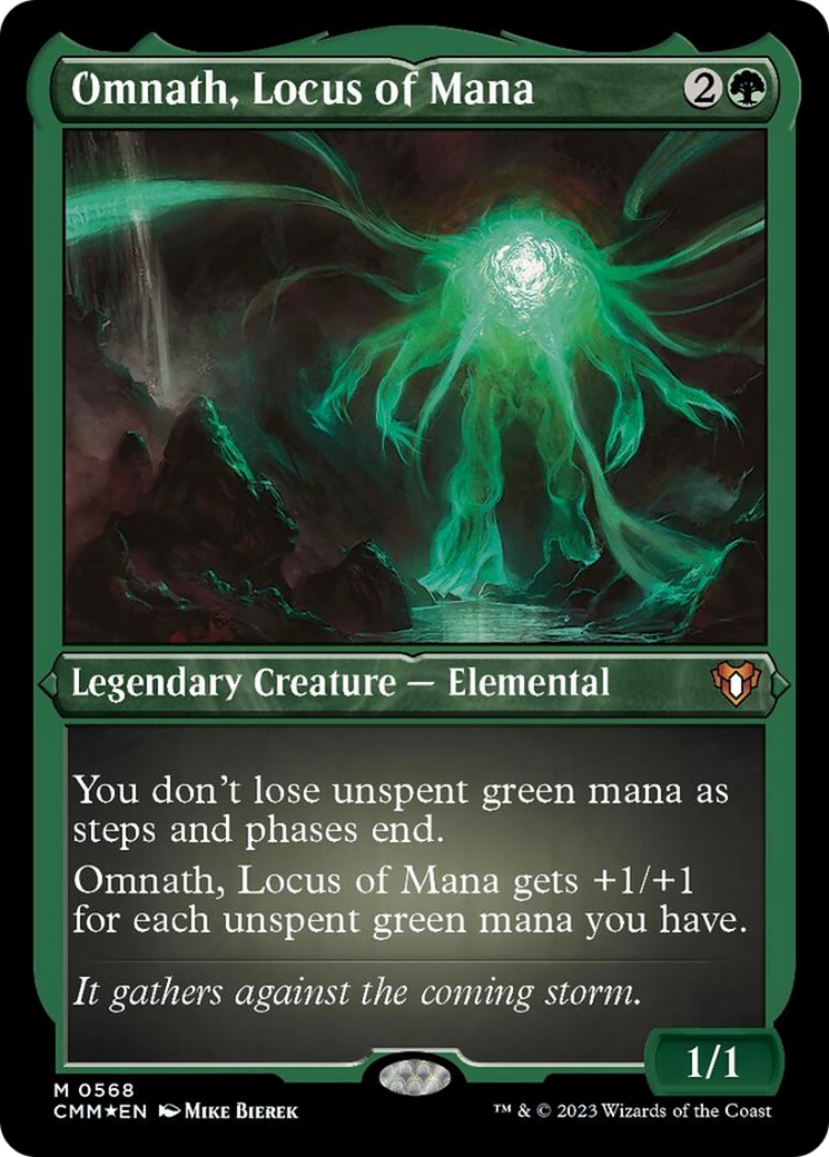 Omnath, Locus of Mana (Foil Etched) [Commander Masters] | Boutique FDB TCG