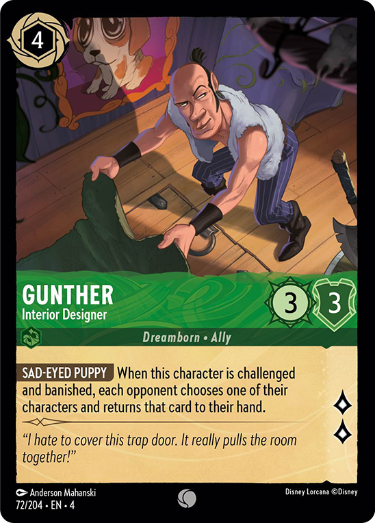 Gunther - Interior Designer (72/204) [Ursula's Return] | Boutique FDB TCG