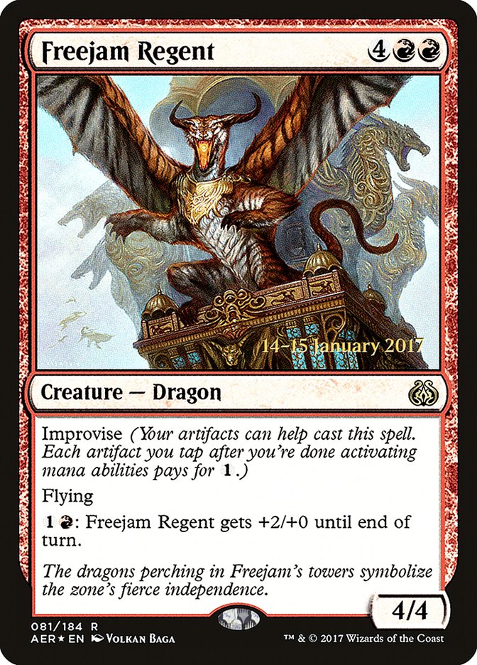 Freejam Regent [Aether Revolt Prerelease Promos] | Boutique FDB TCG