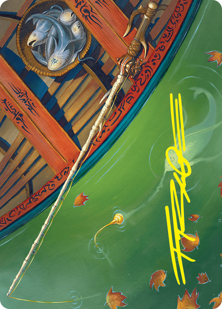 Fishing Pole Art Card (18/54) (Gold-Stamped Signature) [Foundations Art Series] | Boutique FDB TCG