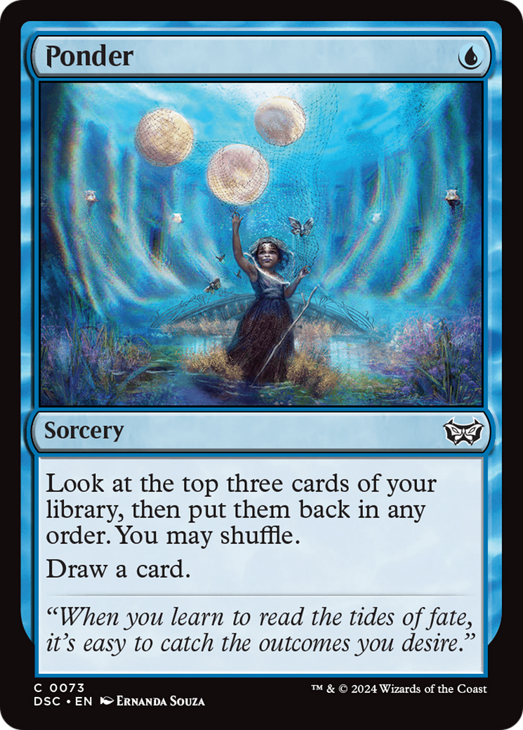 Ponder [Duskmourn: House of Horror Commander] | Boutique FDB TCG