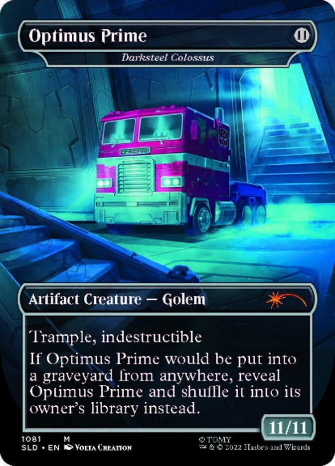 Darksteel Colossus - Optimus Prime (Borderless) [Secret Lair Drop Series] | Boutique FDB TCG