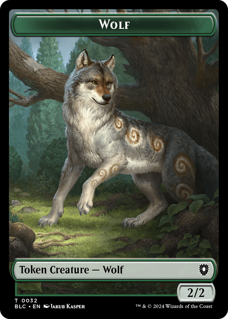 Goat // Wolf (032) Double-Sided Token [Bloomburrow Commander Tokens] | Boutique FDB TCG