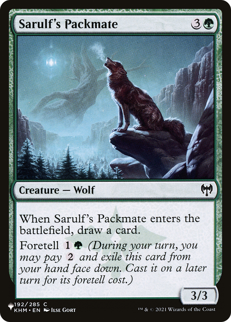 Sarulf's Packmate [The List Reprints] | Boutique FDB TCG