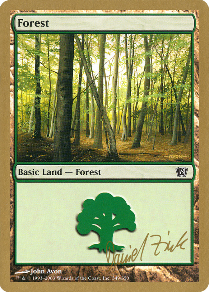 Forest (dz349) (Daniel Zink) [World Championship Decks 2003] | Boutique FDB TCG