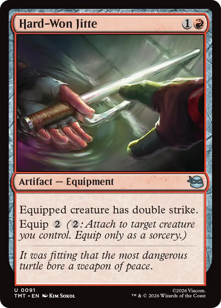 Hard-Won Jitte [Teenage Mutant Ninja Turtles] | Boutique FDB TCG