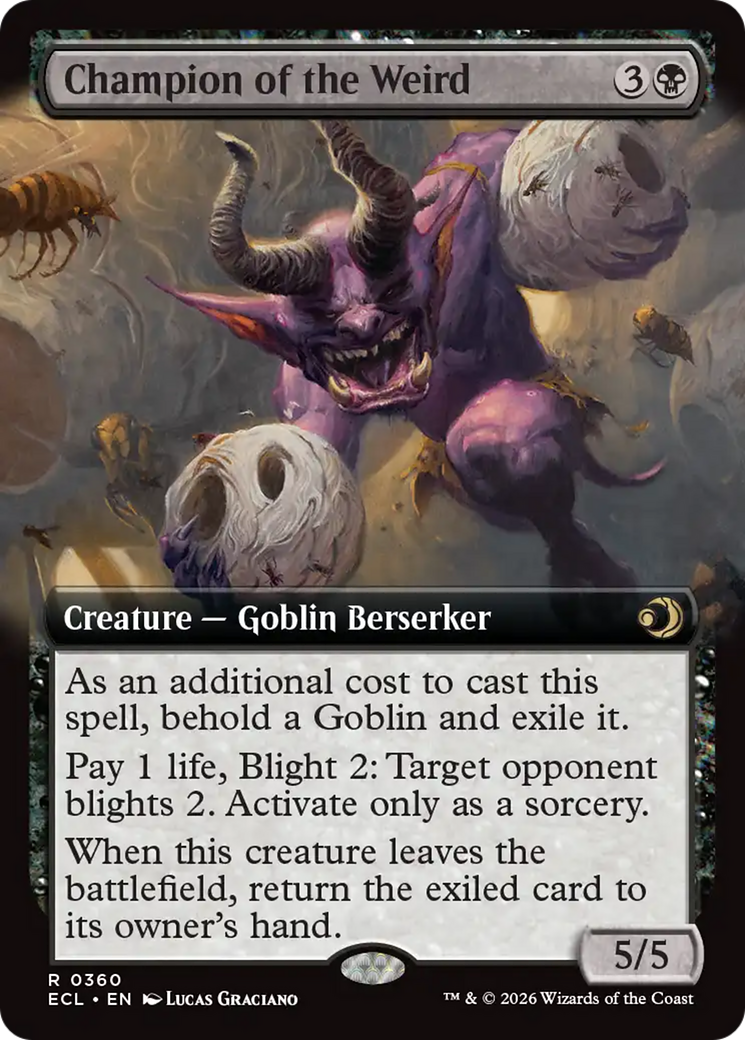Champion of the Weird (Extended Art) [Lorwyn Eclipsed] | Boutique FDB TCG