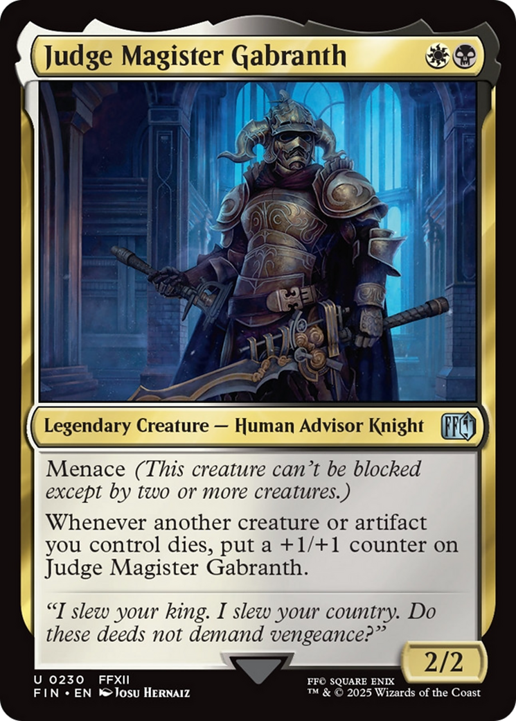 Judge Magister Gabranth [FINAL FANTASY] | Boutique FDB TCG