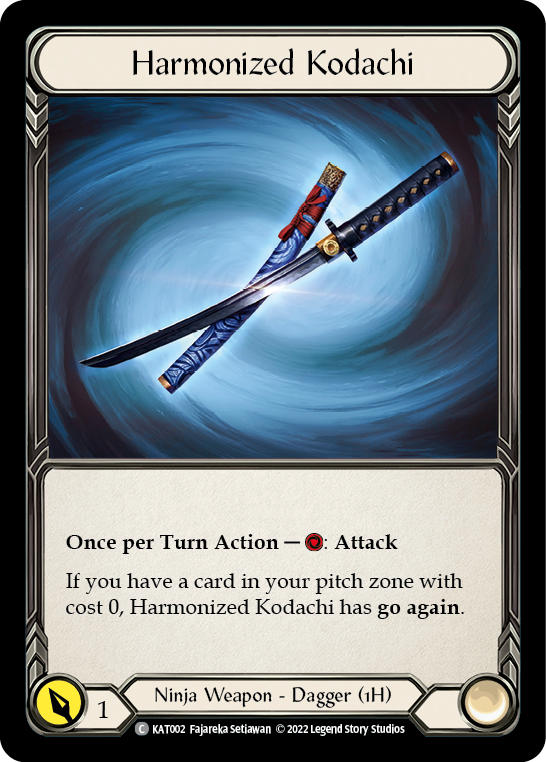 Harmonized Kodachi [KAT002] (Outsiders Katsu Blitz Deck) | Boutique FDB TCG