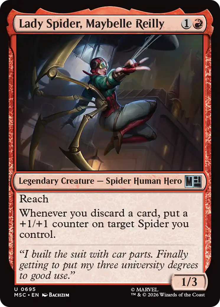 Lady Spider, Maybelle Reilly [Marvel Super Heroes Commander] | Boutique FDB TCG