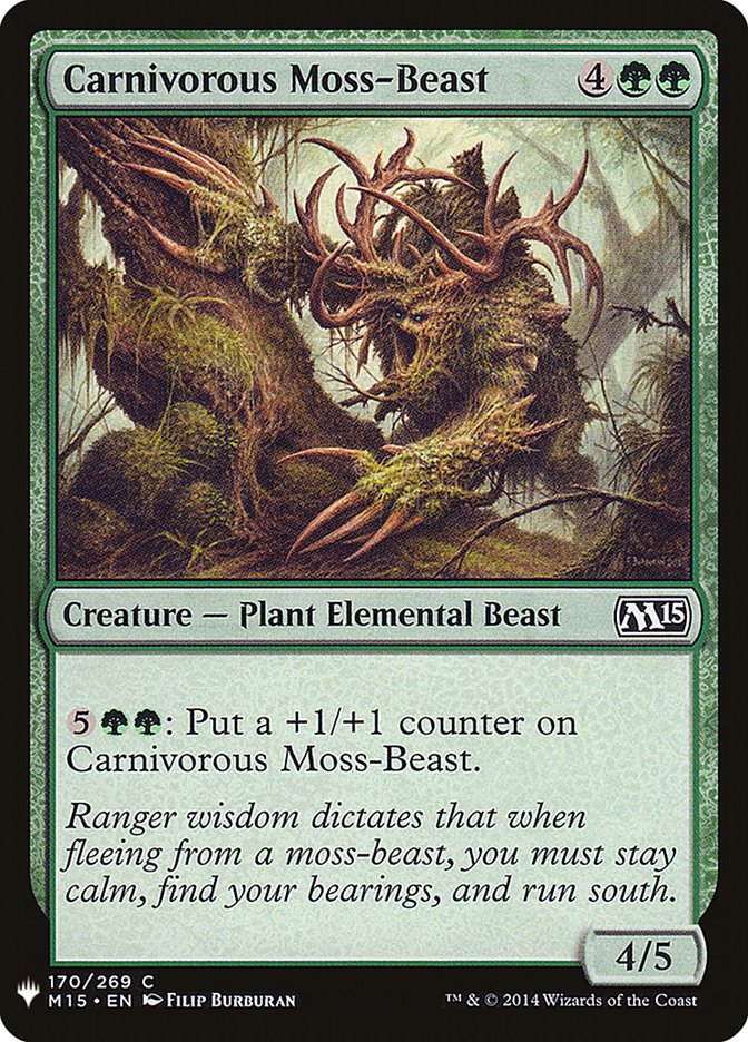 Carnivorous Moss-Beast [Mystery Booster] | Boutique FDB TCG