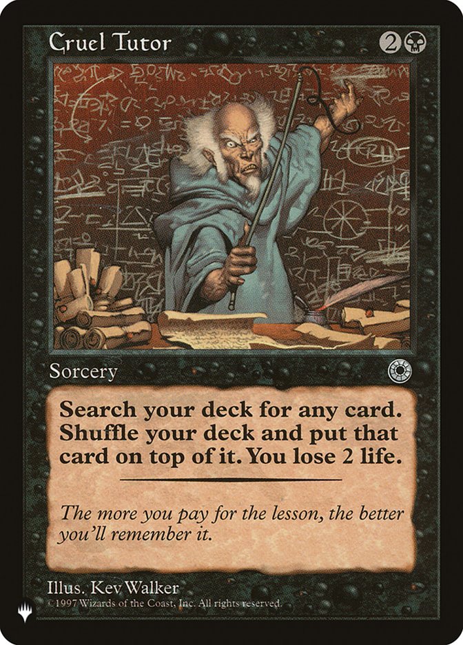 Cruel Tutor [The List] | Boutique FDB TCG