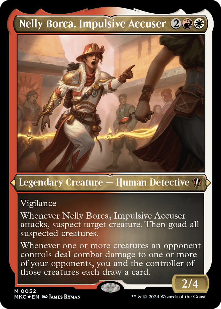 Nelly Borca, Impulsive Accuser (Display Commander) [Murders at Karlov Manor Commander] | Boutique FDB TCG